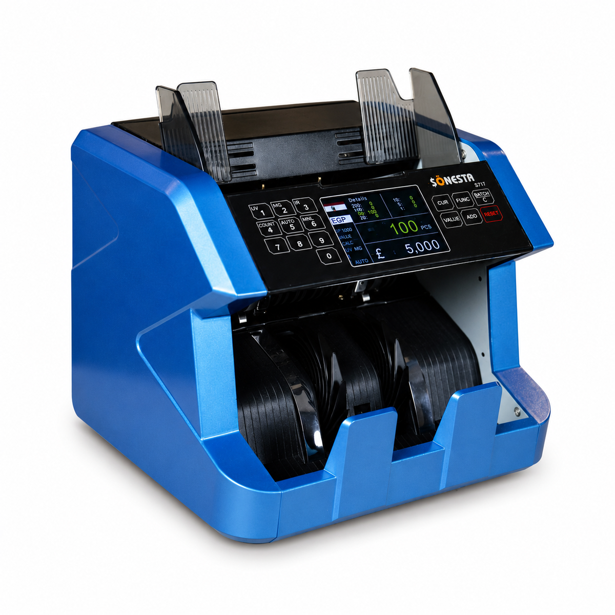 Sonesta S717 Money Counting Machine | TFT Color Display & 7-Currency Support