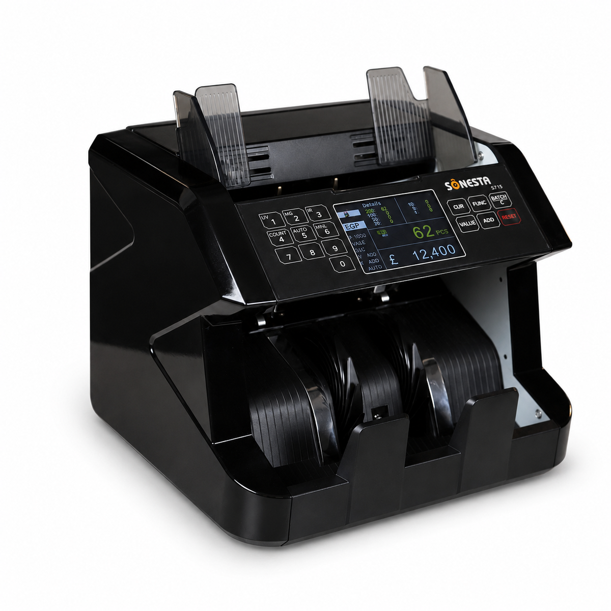 Sonesta S715 Money Counting Machine | TFT Color Display & 7-Currency Support