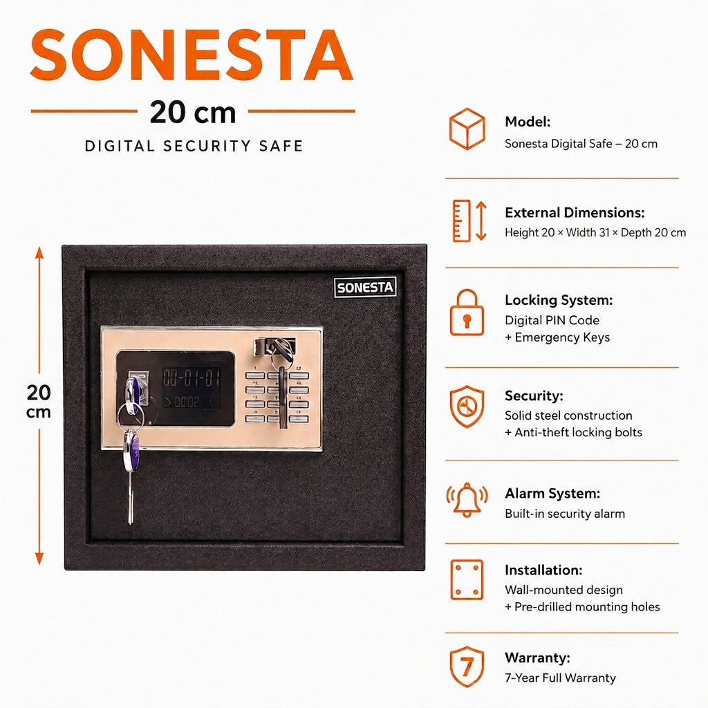 Sonesta 665 Hotel Safe | Compact Digital Security & Reliable Protection