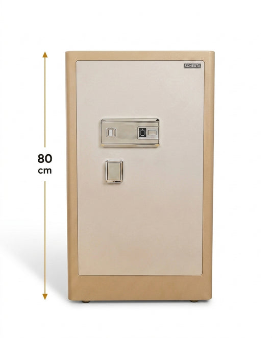 Sonesta Curve 80 cm Safe | Fingerprint Lock & 7-Year Warranty