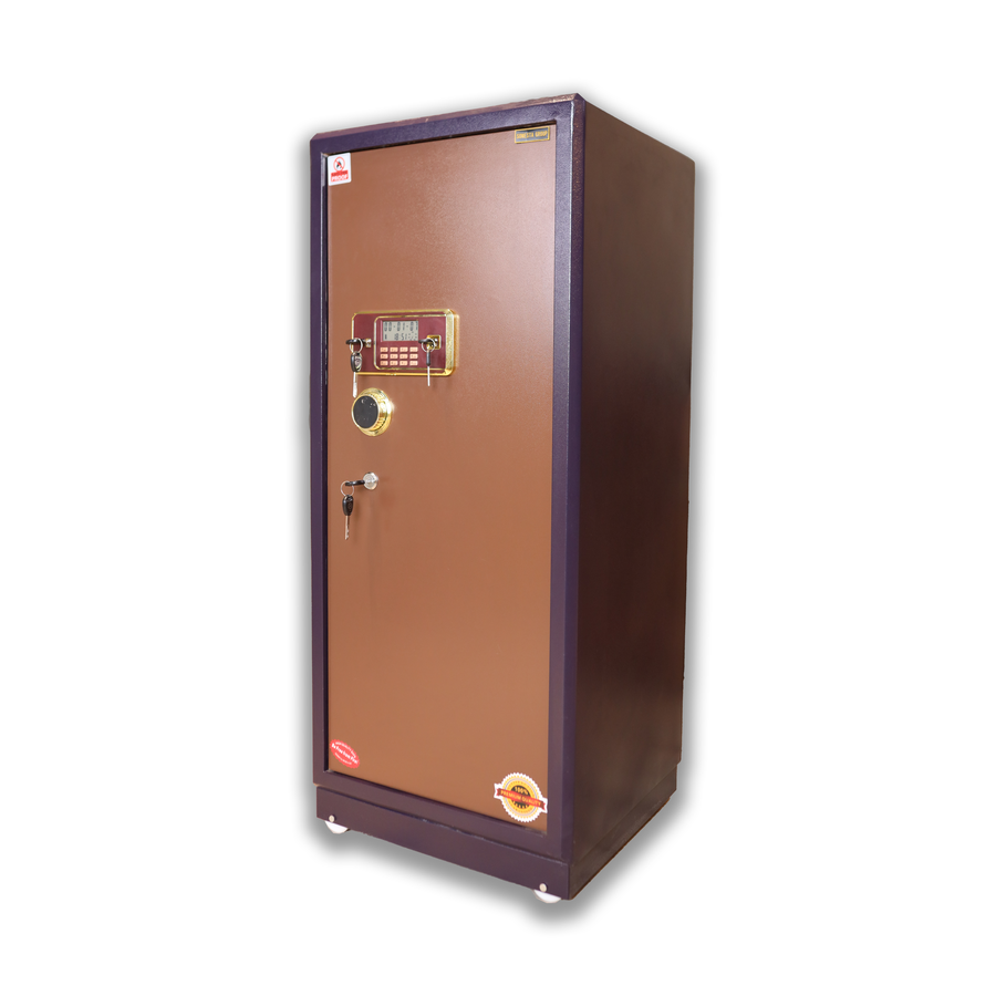 Half-Armored Safe Mauve X Brown 130 cm | 165 kg | 7-Year Warranty