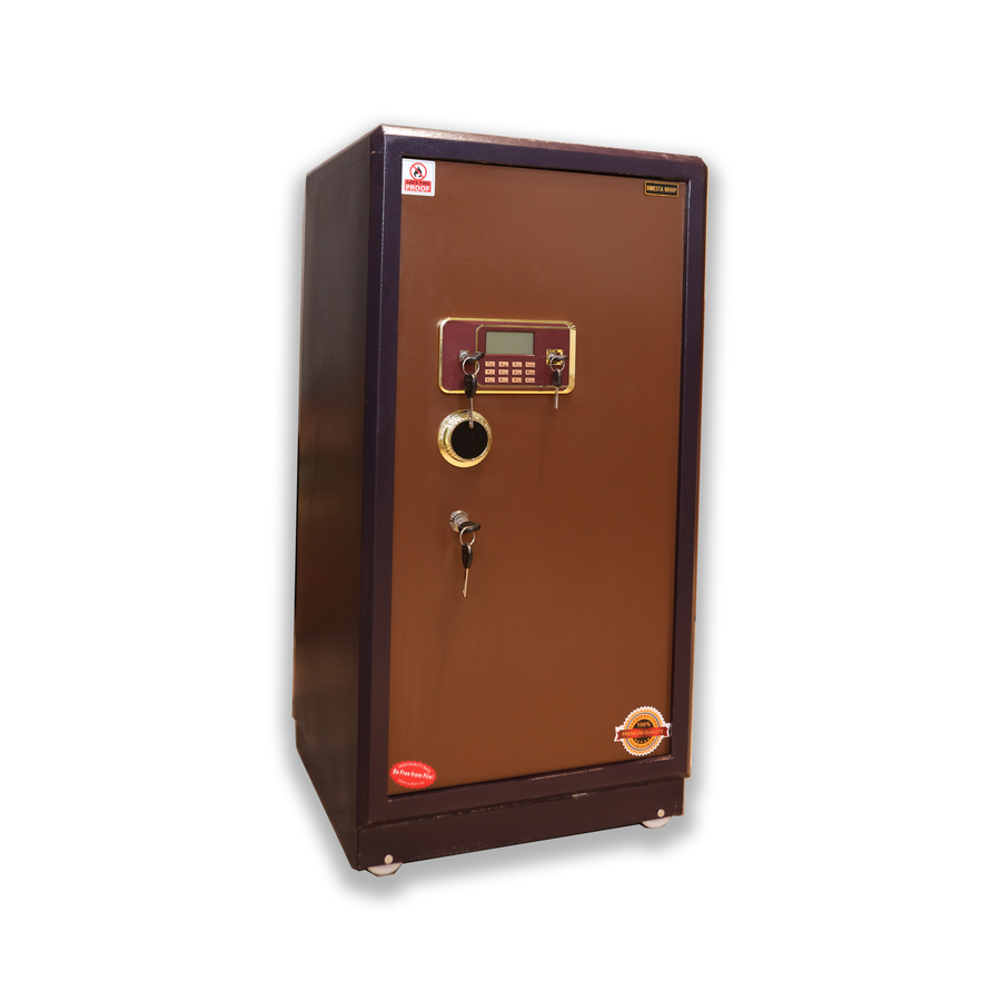 Half-Armored Safe Mauve X Brown 110 cm | 137 kg | 7-Year Warranty