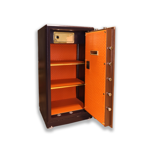 Half-Armored Safe Mauve X Brown 110 cm | 137 kg | 7-Year Warranty