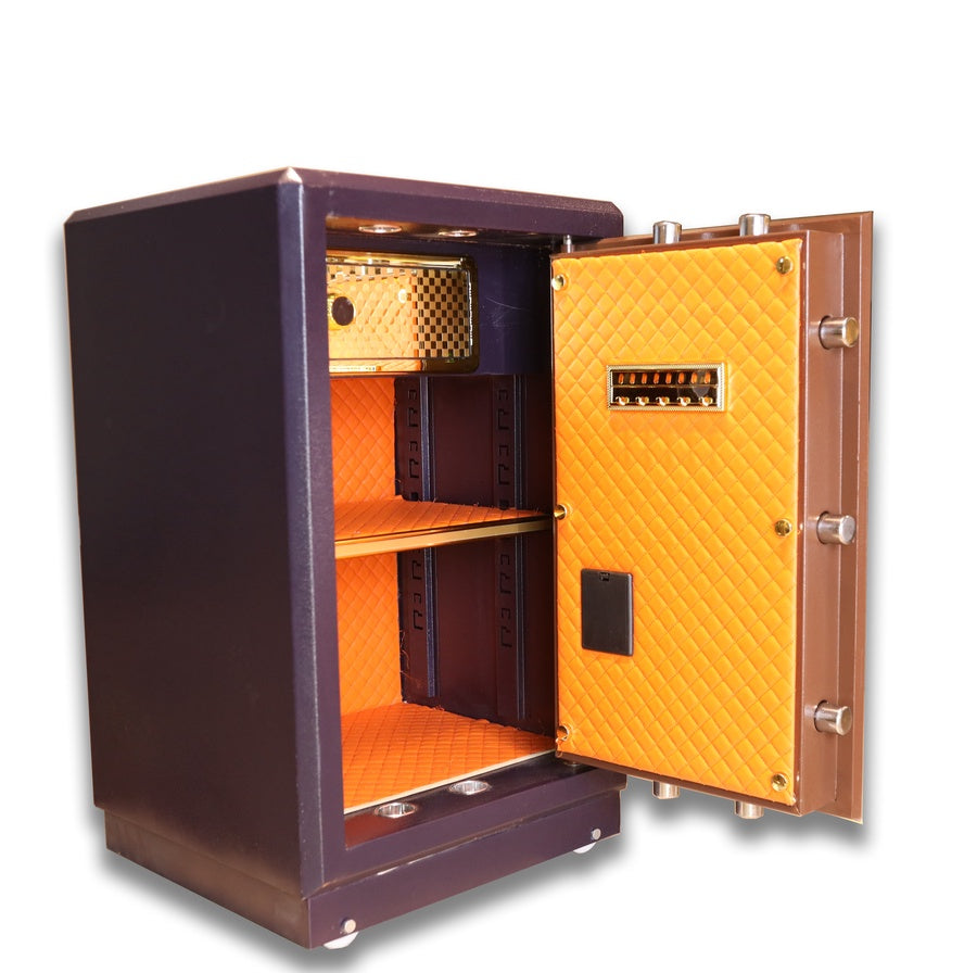 Half-Armored Safe Mauve X Brown 92 cm | 112 kg | 7-Year Warranty