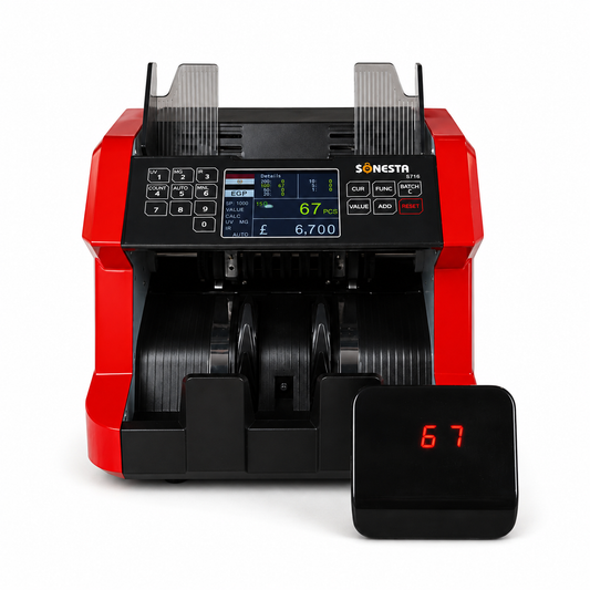 Sonesta S716 Money Counting Machine | TFT Color Display & Advanced Cash Protection