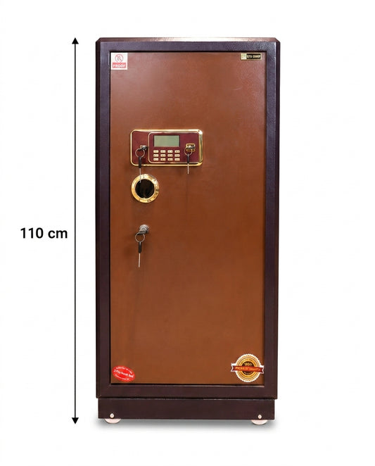 Half-Armored Safe Mauve X Brown 110 cm | 137 kg | 7-Year Warranty