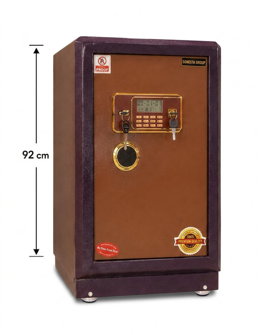 Half-Armored Safe Mauve X Brown 92 cm | 112 kg | 7-Year Warranty